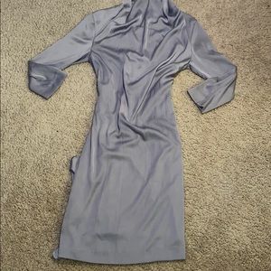 “New” Satin like Grey dress